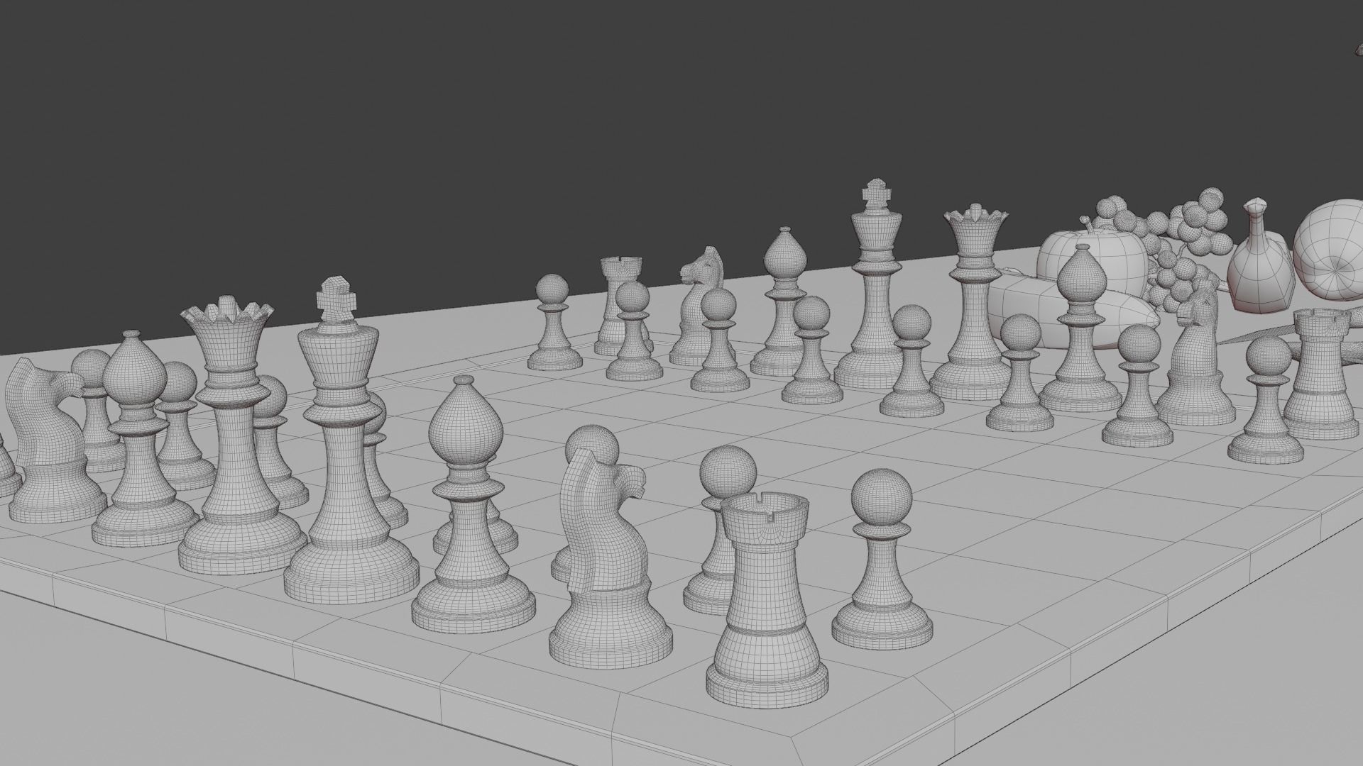 Fine Dining Set 3D model_8