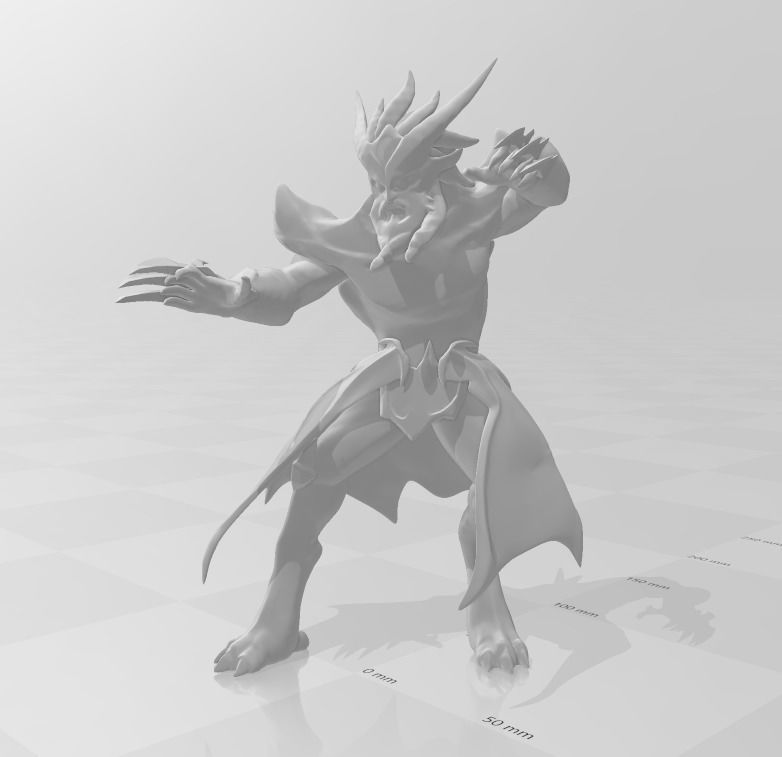 Dragon Oracle Udyr Tiger form 3D Model 3D print model_1