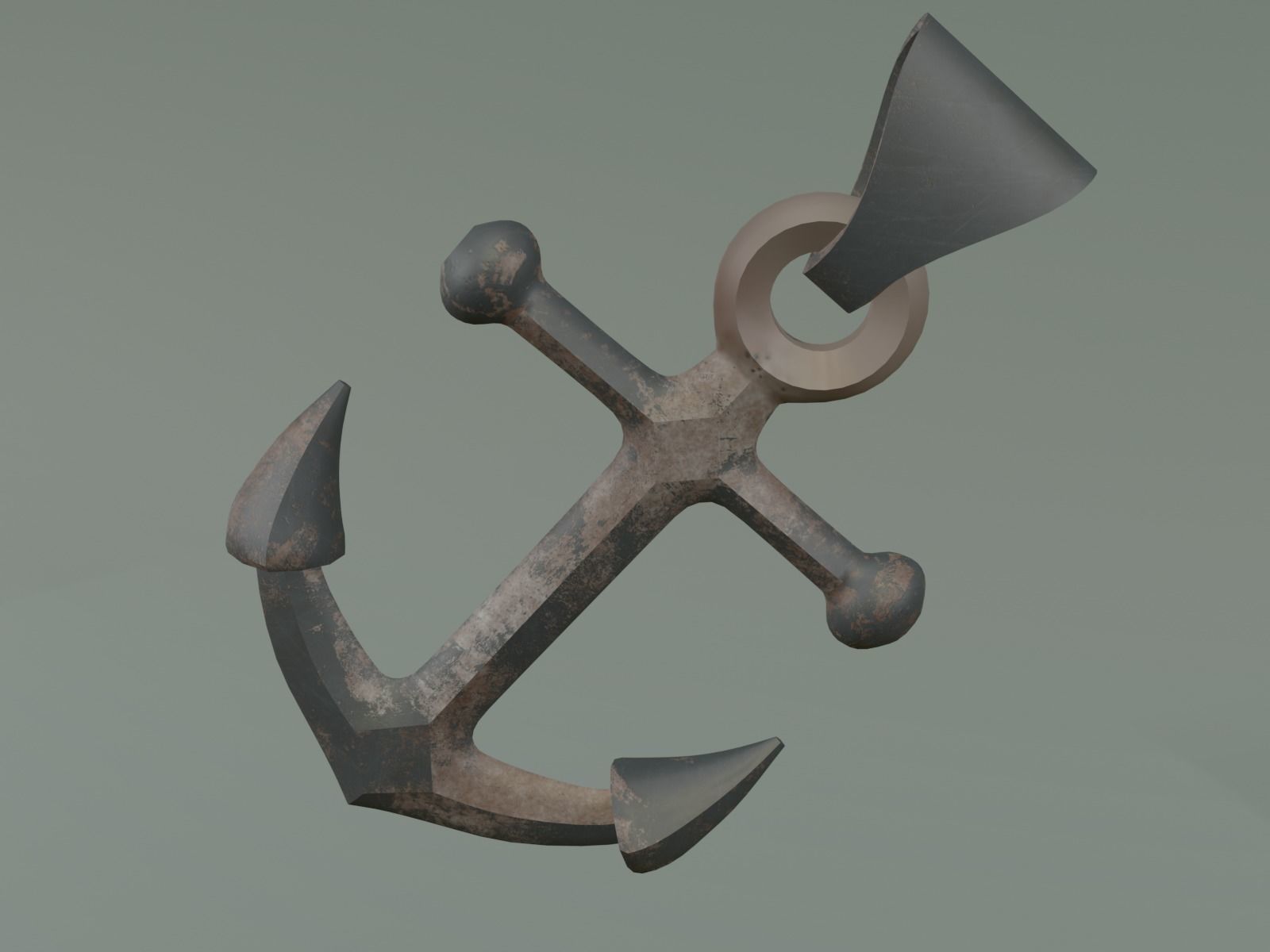 anchor pendant 3D print model_13