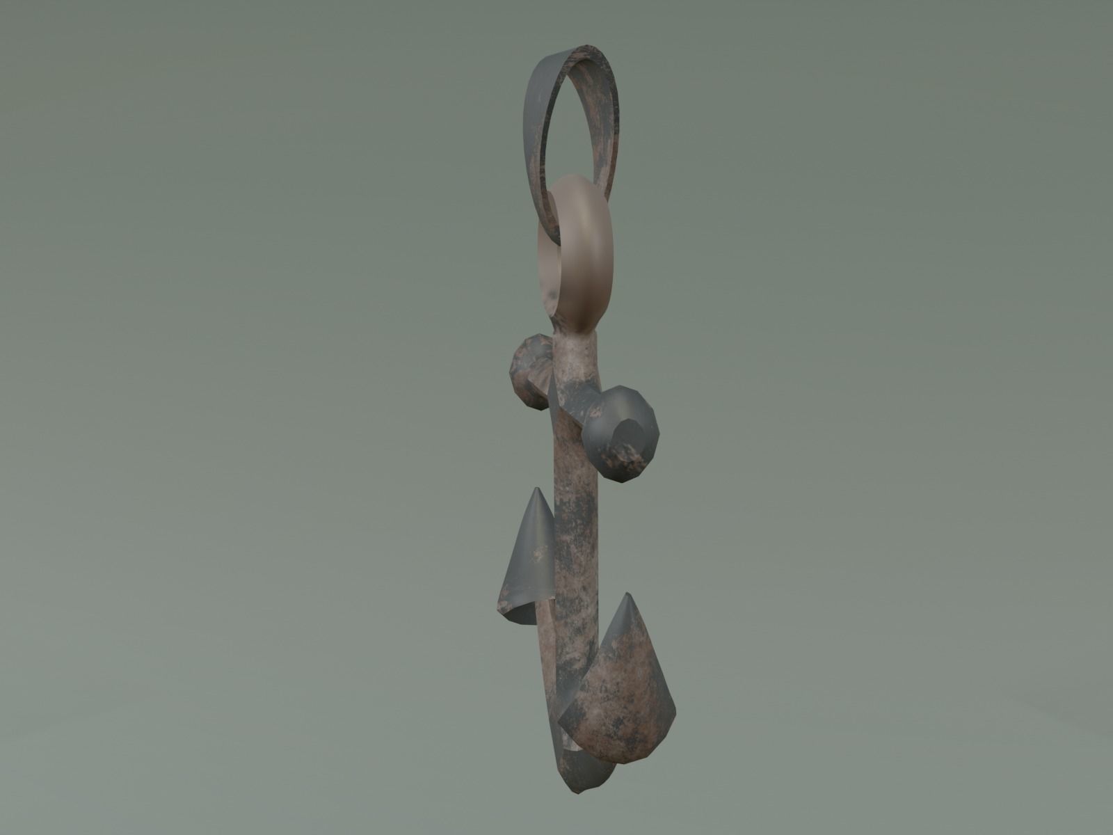 anchor pendant 3D print model_15