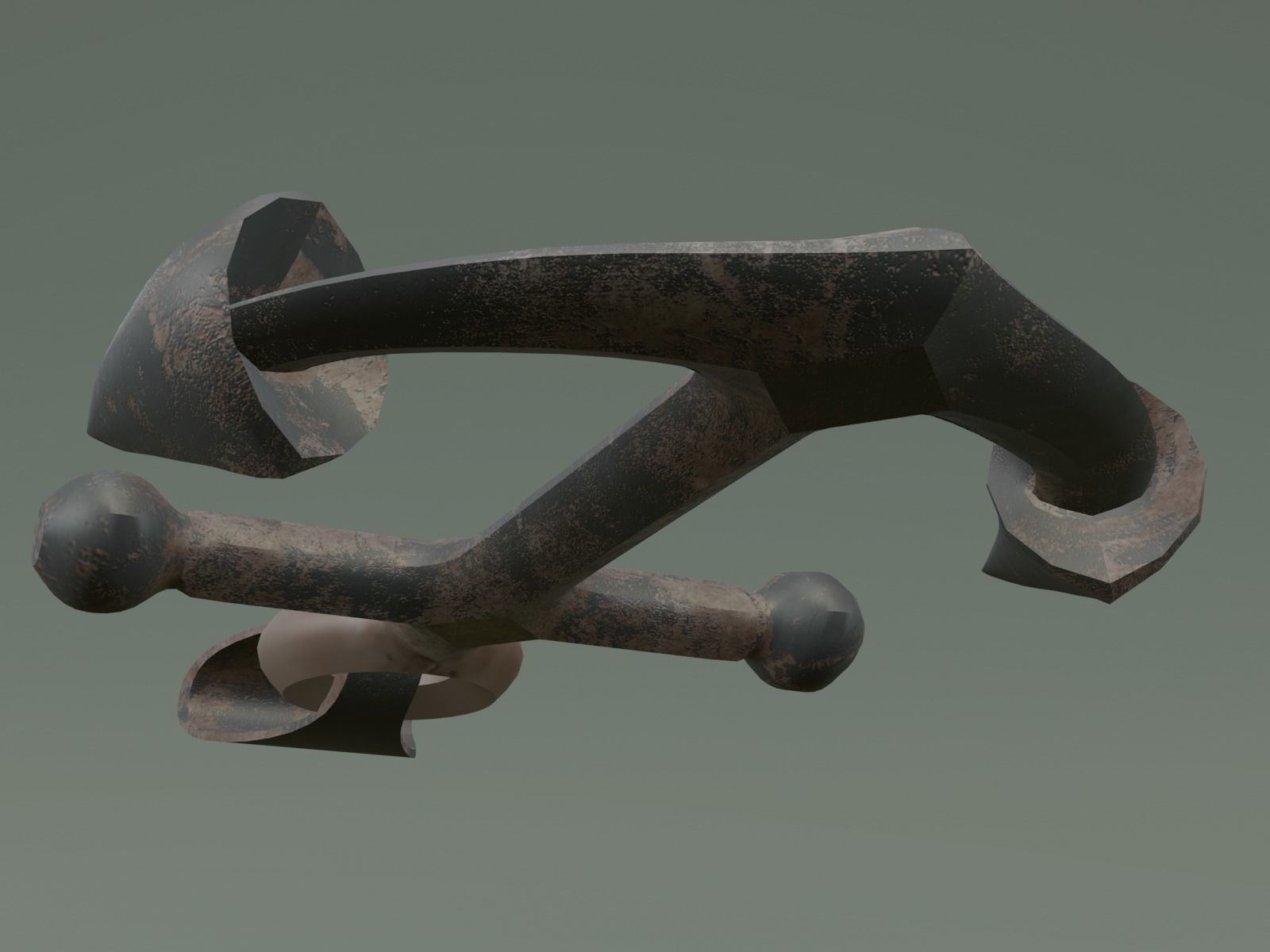 anchor pendant 3D print model_17