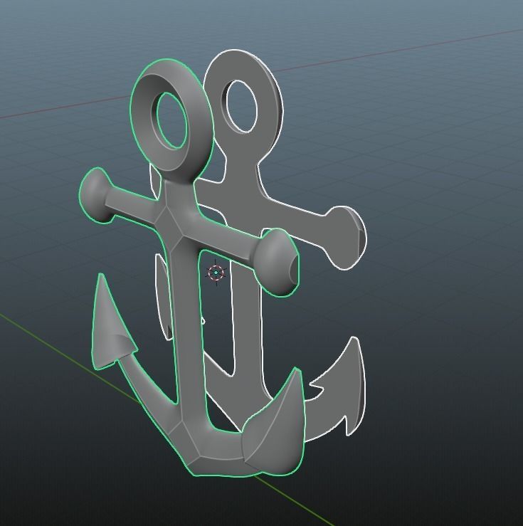 anchor pendant 3D print model_5