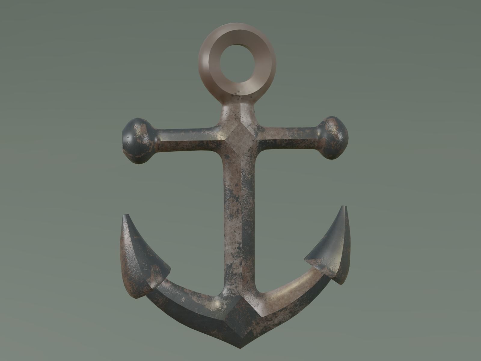 anchor pendant 3D print model_18