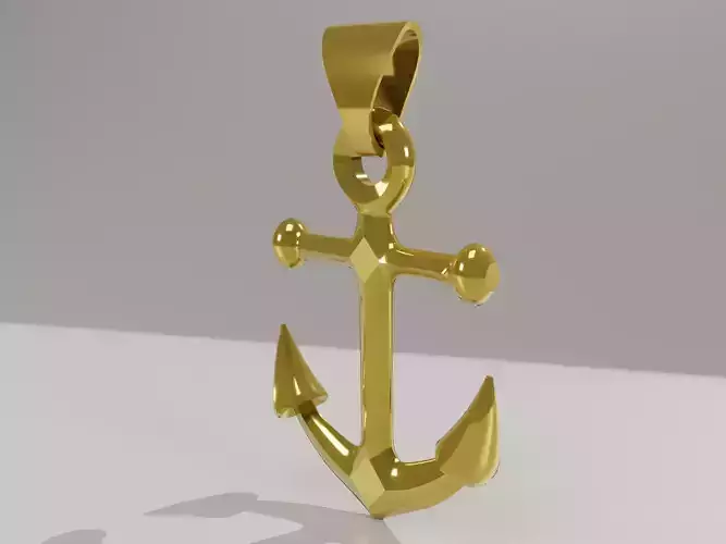 anchor pendant  3D print model