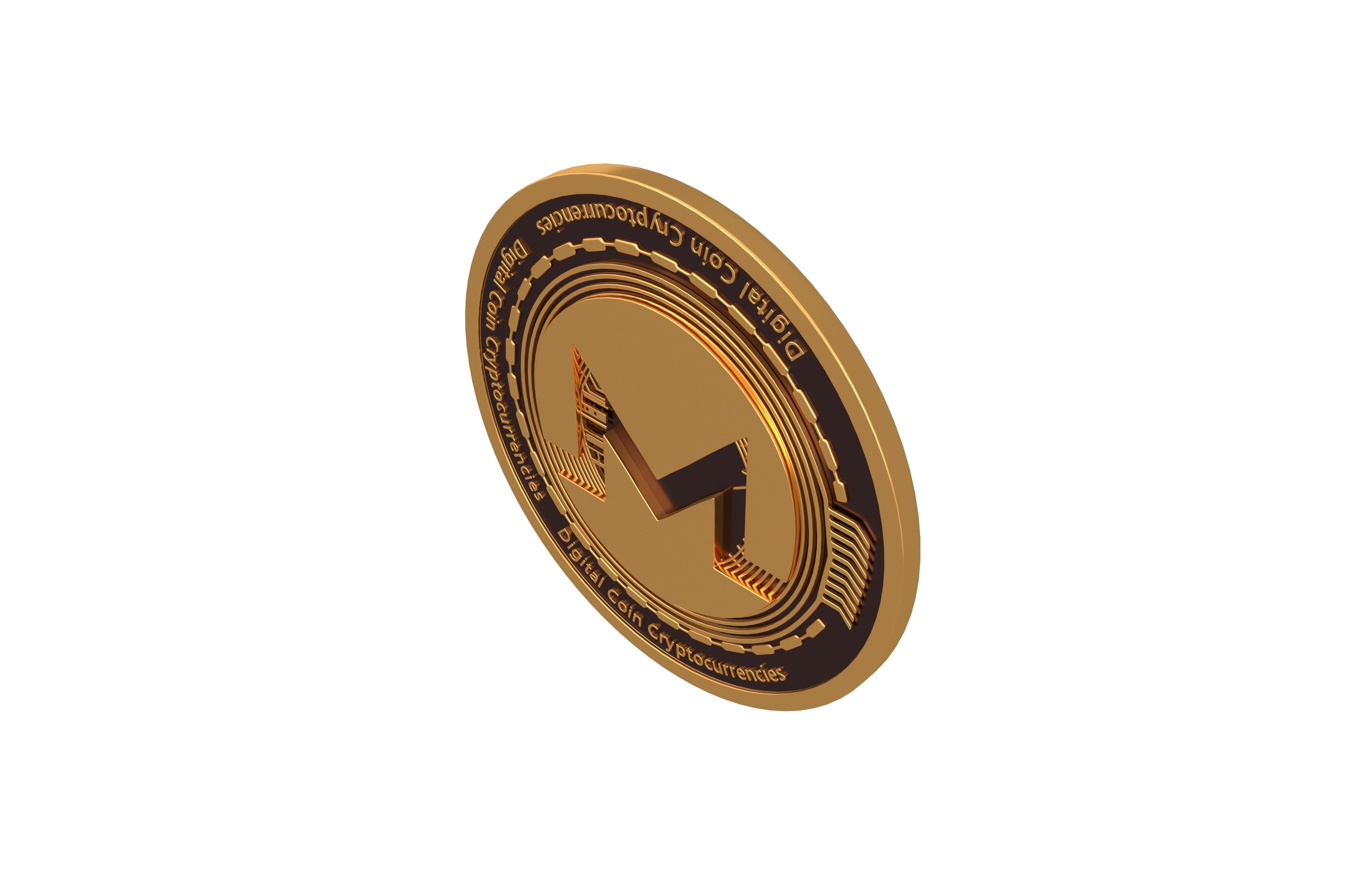 Monero Coin v2 001 3D model_2