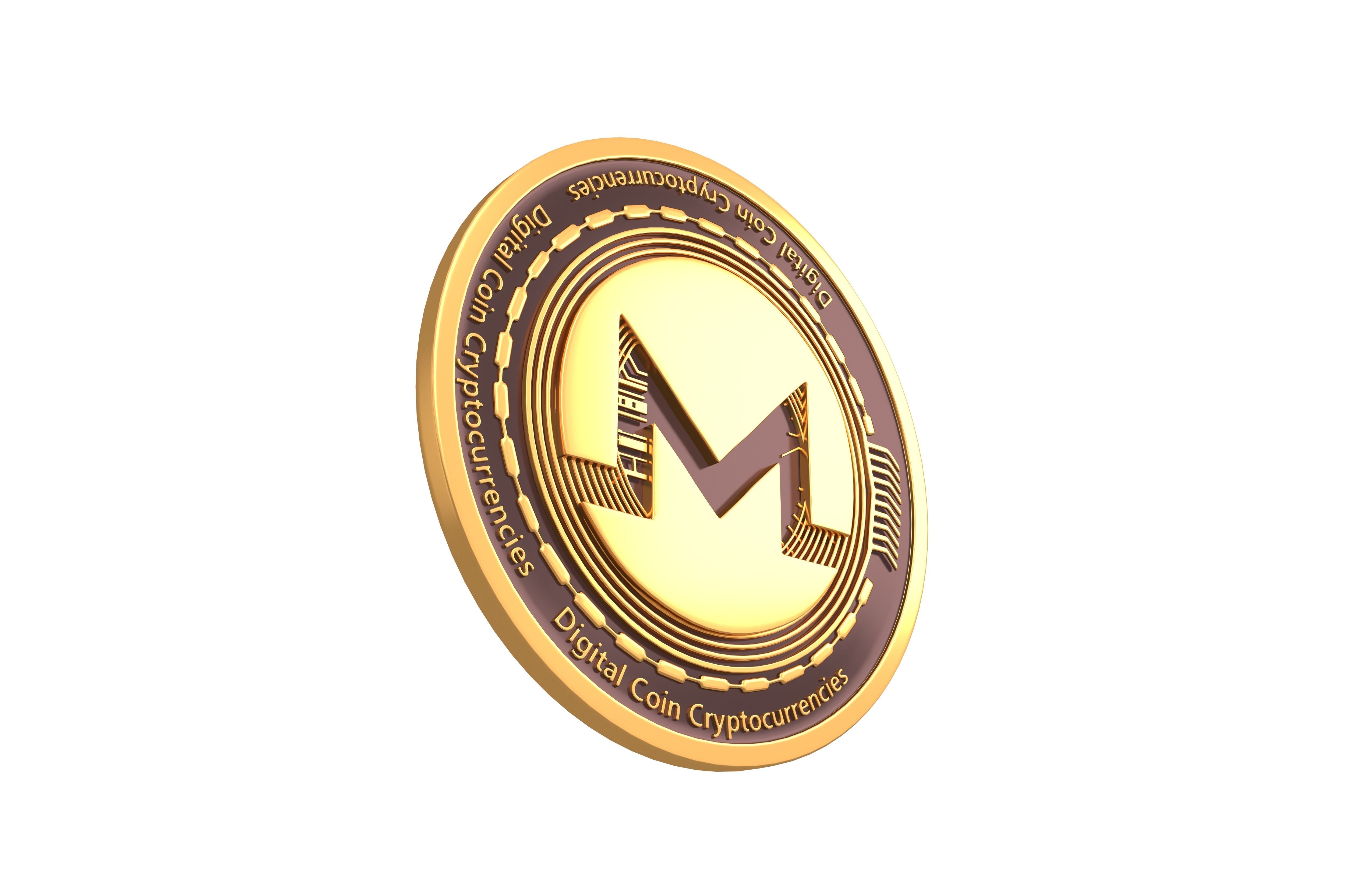 Monero Coin v2 001 3D model_3