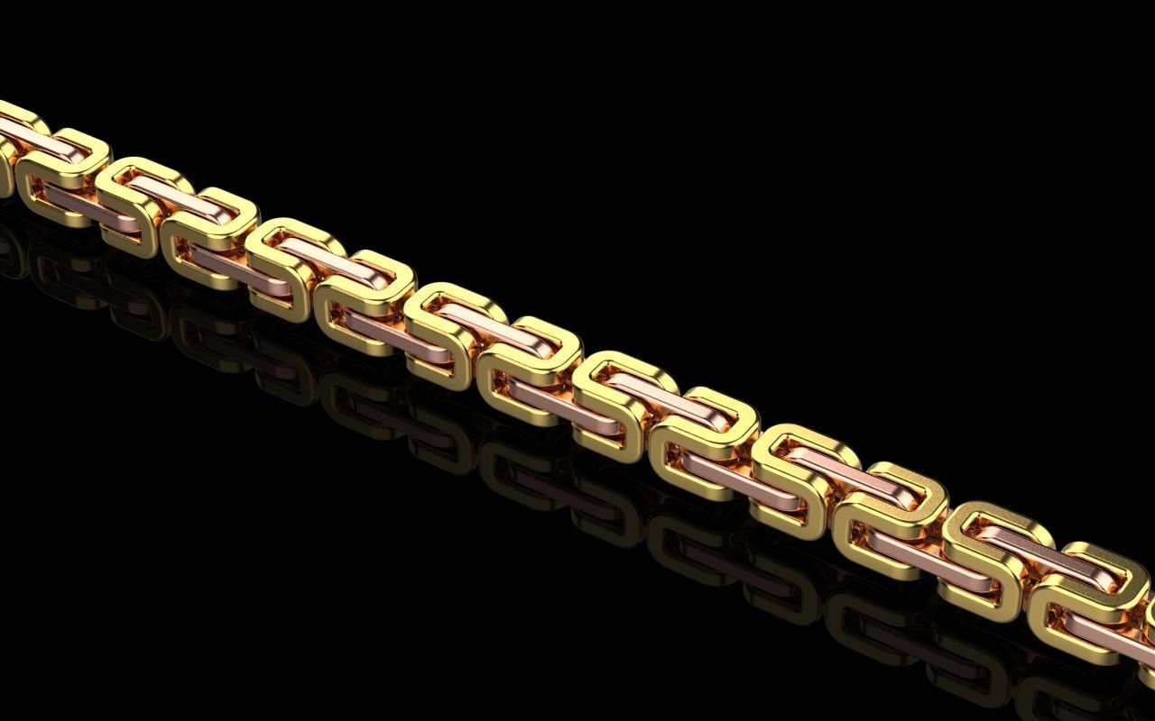 Chain gold 3D print model_6