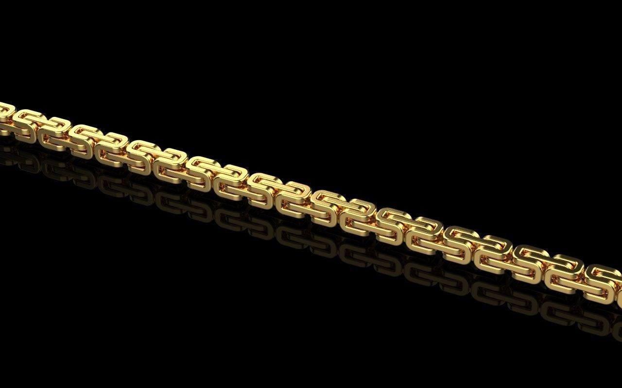 Chain gold 3D print model_2