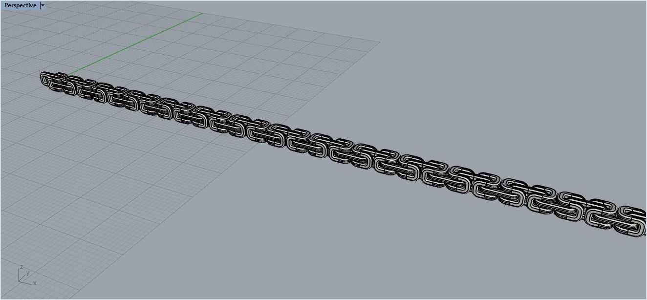 Chain gold 3D print model_14