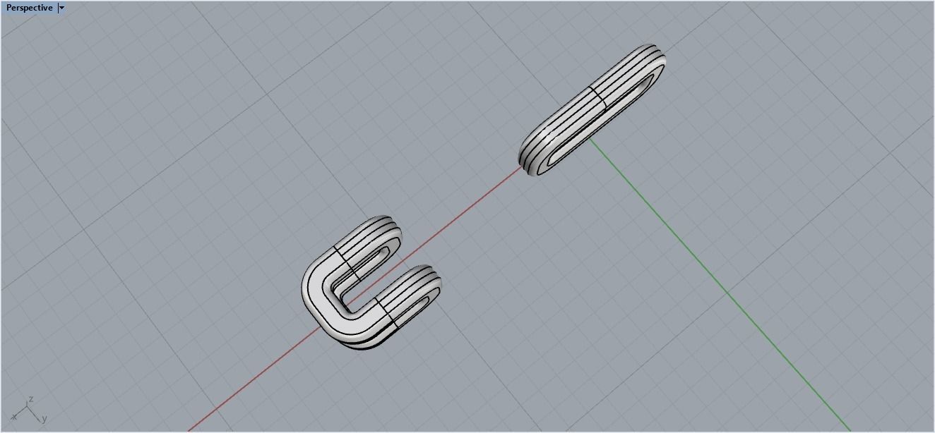 Chain gold 3D print model_21