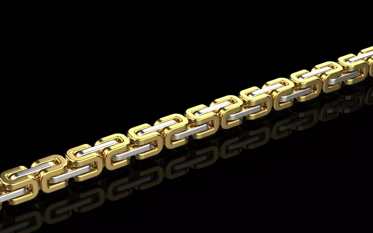 Chain gold 3D print model_0