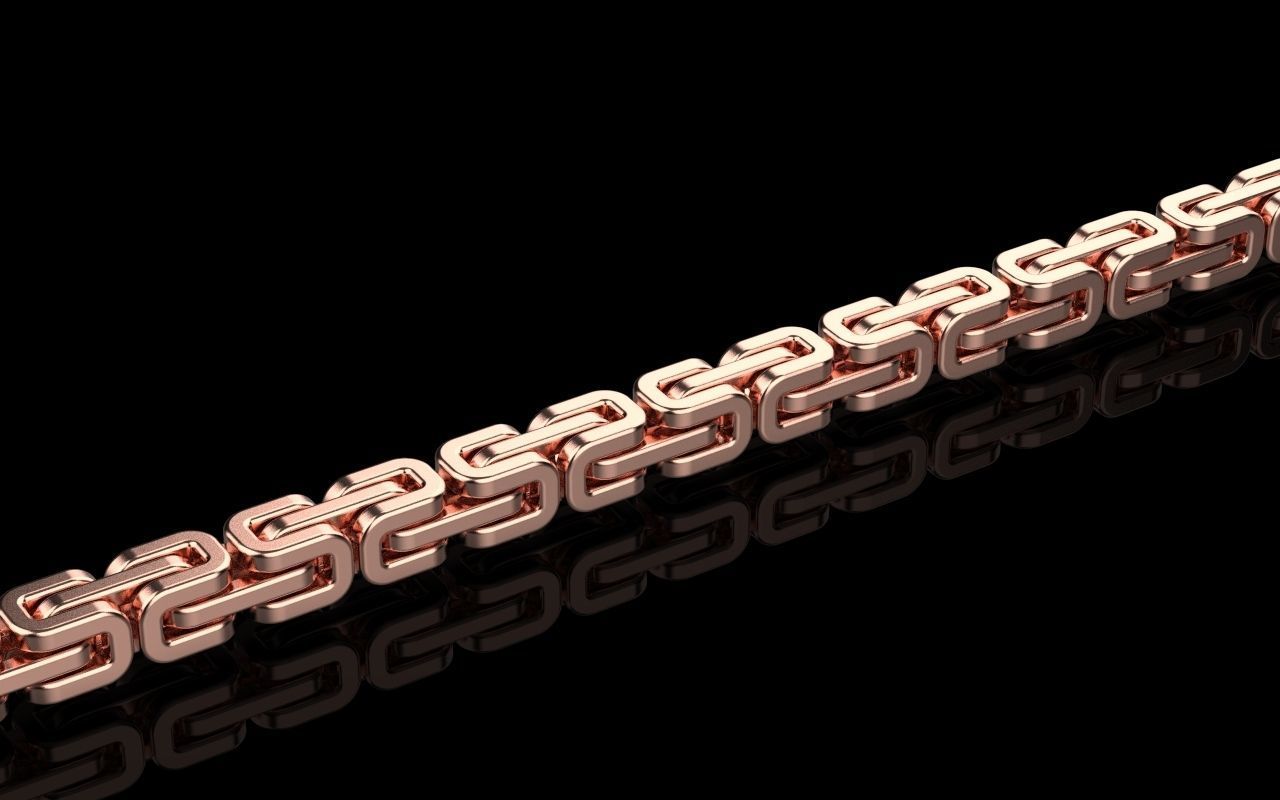 Chain gold 3D print model_8