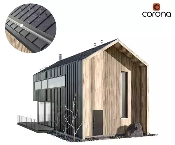Modern house 03 3D model