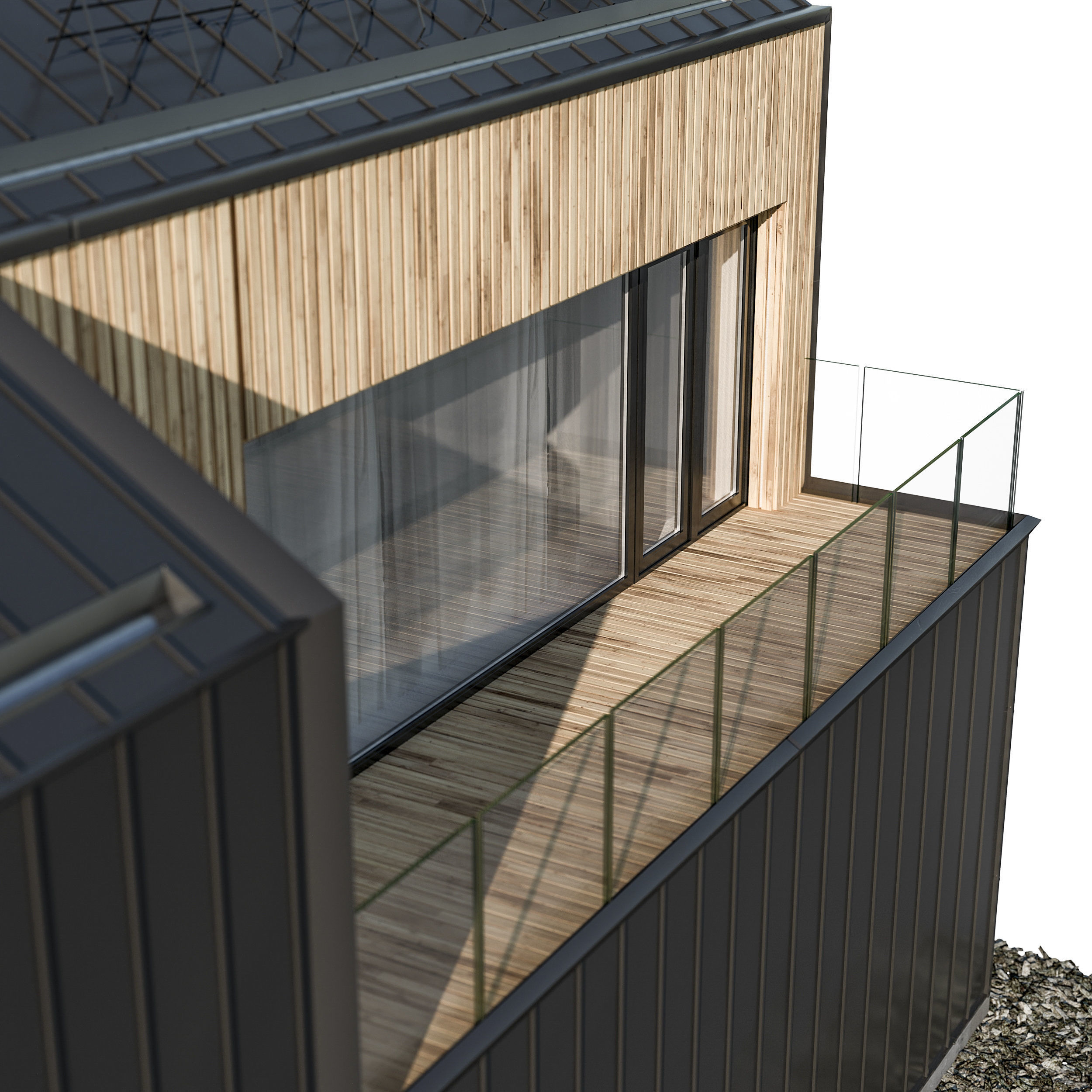 Modern house 03 3D model_5