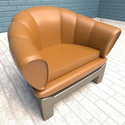 THE ARMCHAIR leather chair Free 3D model