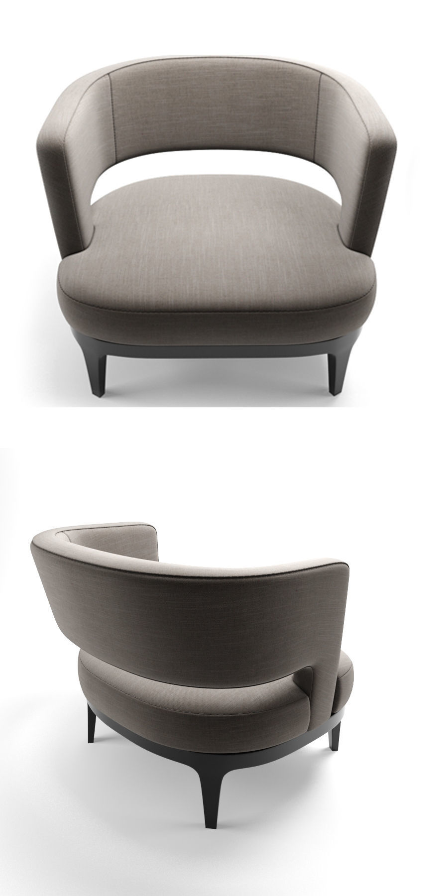 Astrid Flexform Armchair 3D model_3