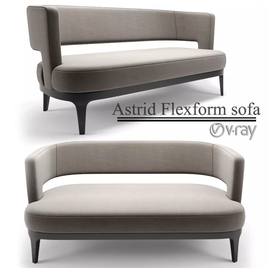 Astrid Flexform Sofa 3D model