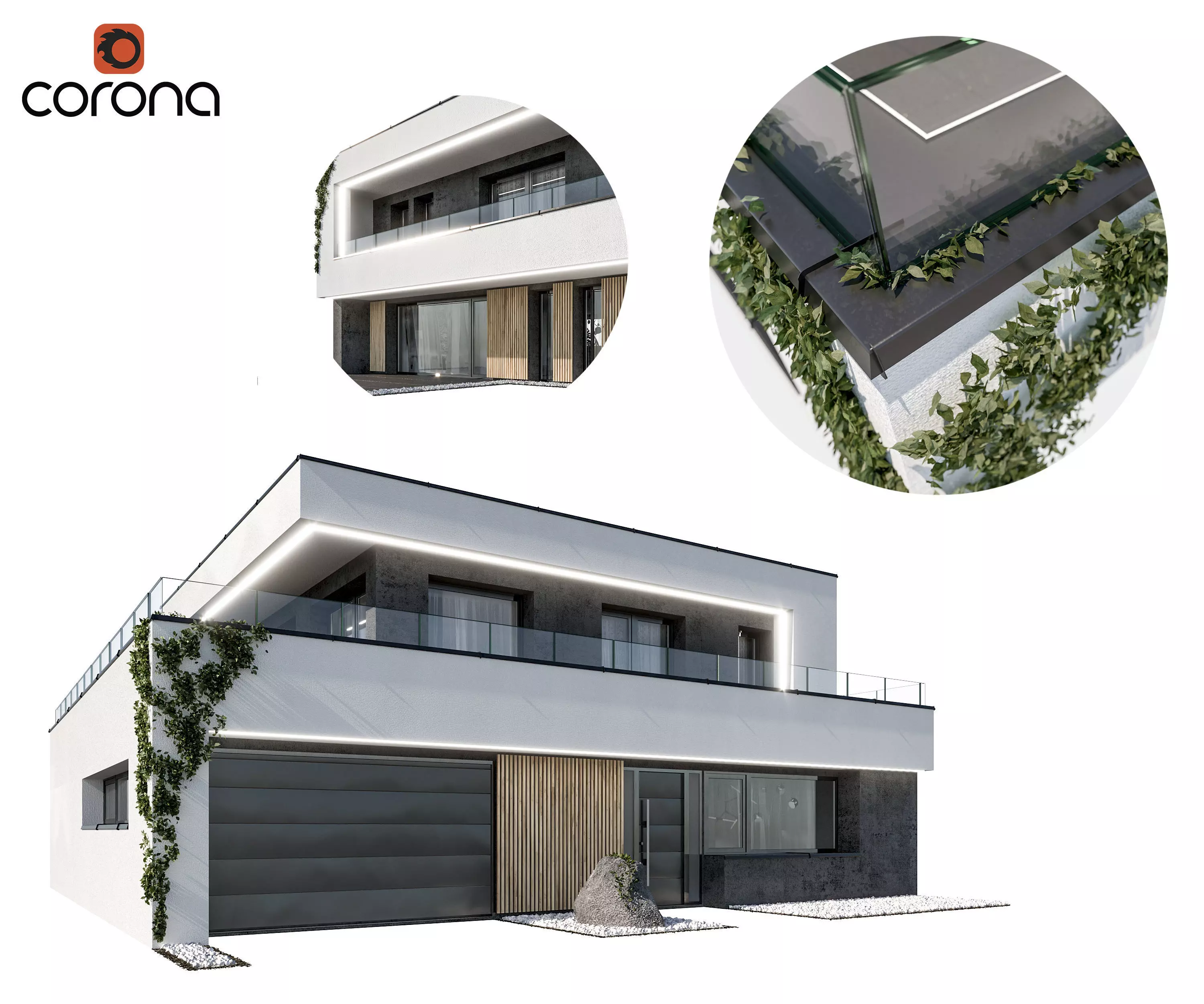 Modern house 04 3D model_0
