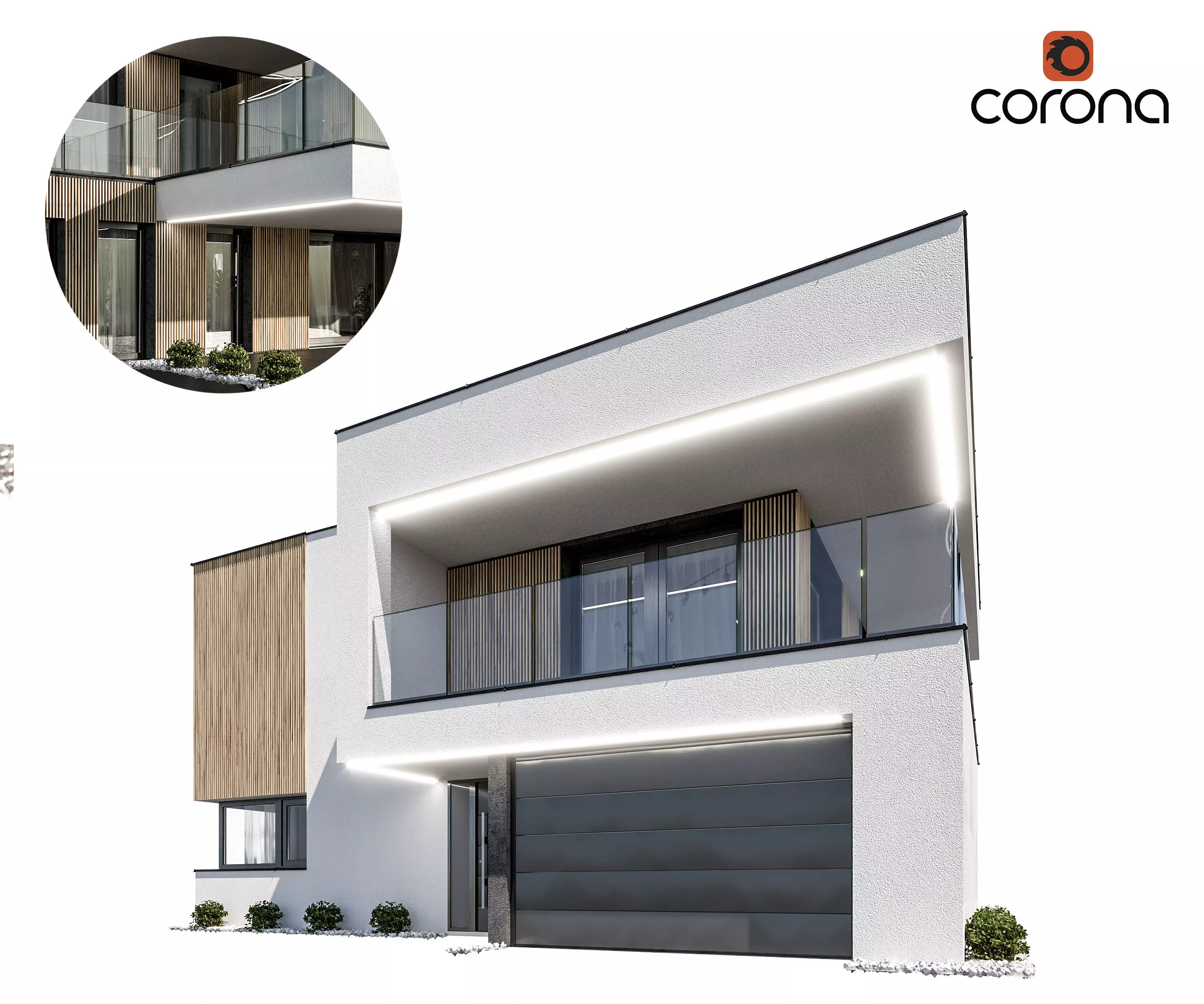 Modern house 05 3D model_0