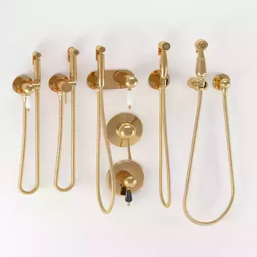 Hygienic shower collection 02 3D model