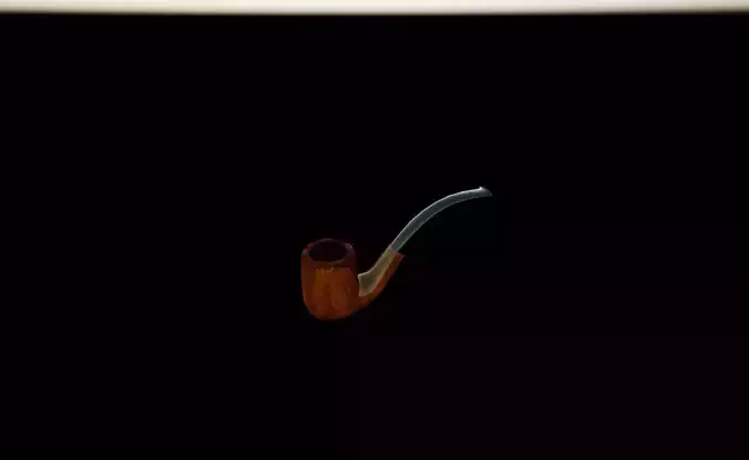Smoking Pipe 3d Model PBR Textured Game Ready Low-poly 3D model