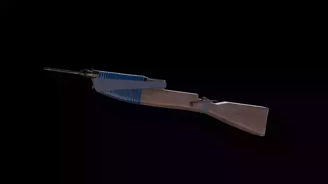 Samopal Gun 3d Model 02 PBR Textured Game Ready