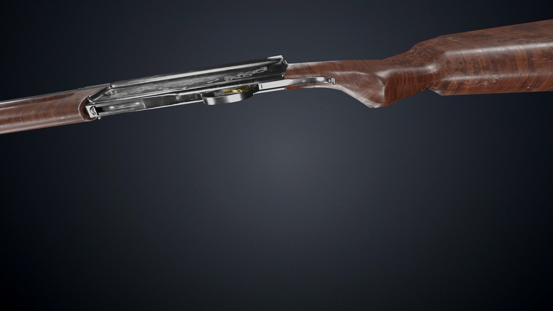 Browning Auto 5 Low-poly 3D model_8