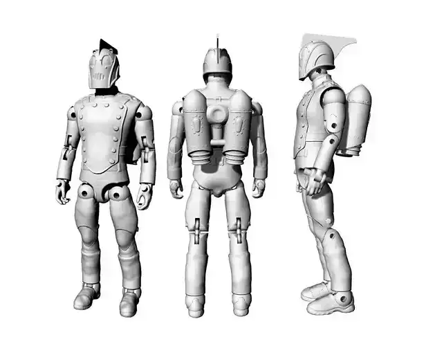 Rocketeer articulated action figure 3D print model