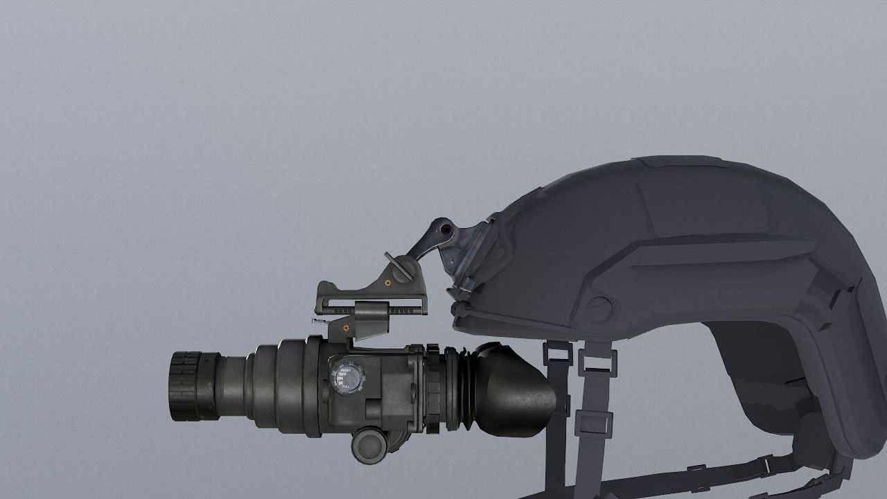 PSV 7 night vision goggles Low-poly 3D model_7