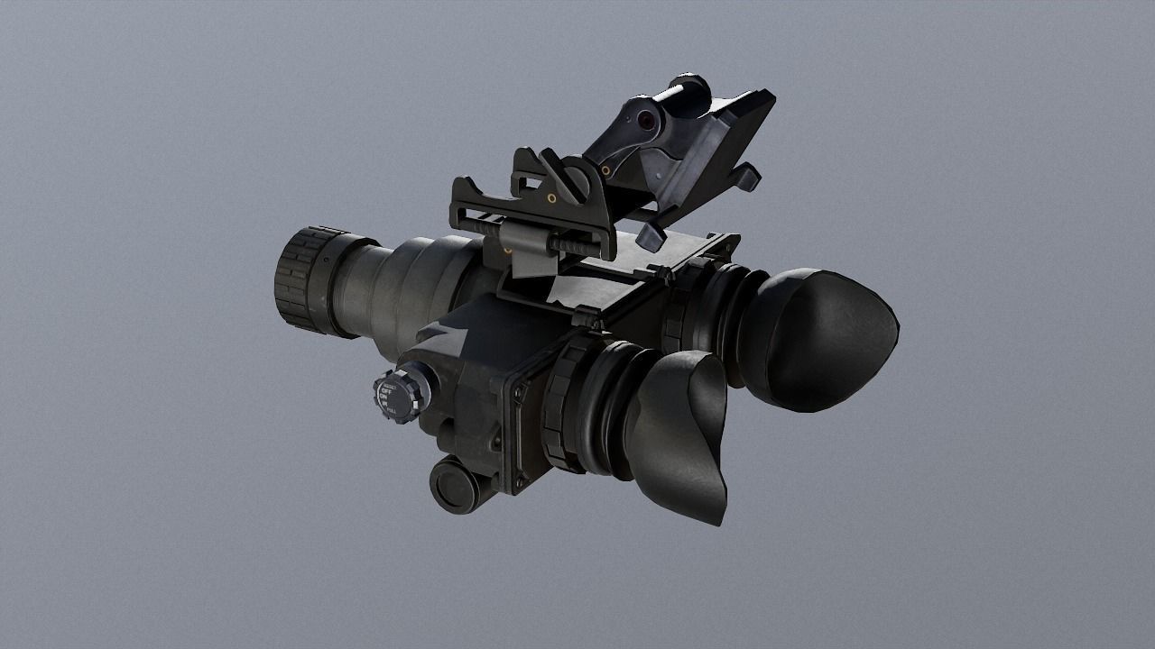 PSV 7 night vision goggles Low-poly 3D model_1