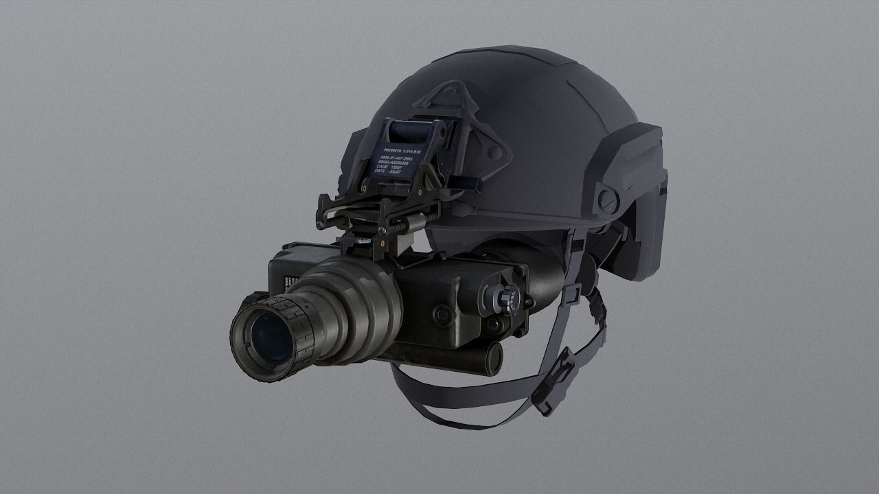 PSV 7 night vision goggles Low-poly 3D model_6