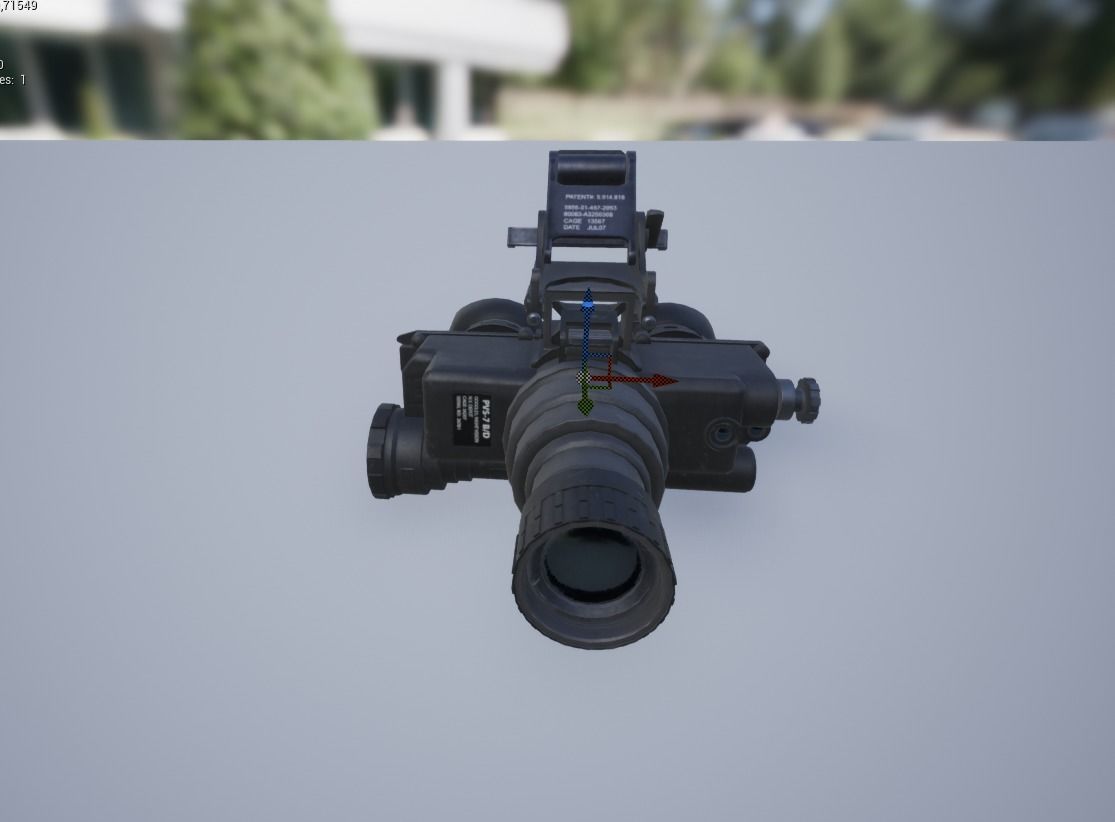 PSV 7 night vision goggles Low-poly 3D model_13