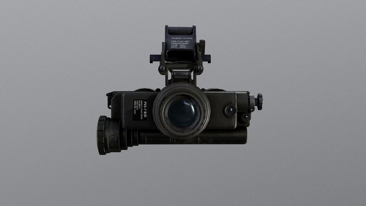 PSV 7 night vision goggles Low-poly 3D model_3