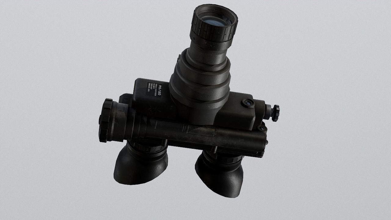 PSV 7 night vision goggles Low-poly 3D model_4