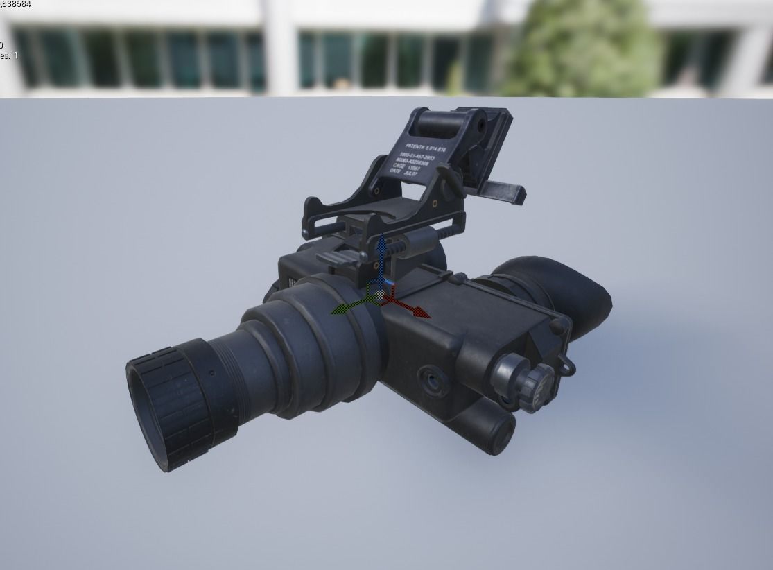 PSV 7 night vision goggles Low-poly 3D model_12