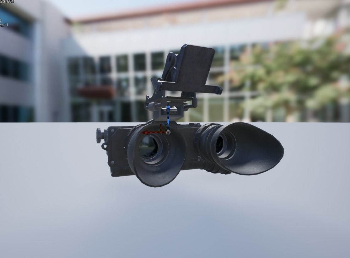 PSV 7 night vision goggles Low-poly 3D model_14