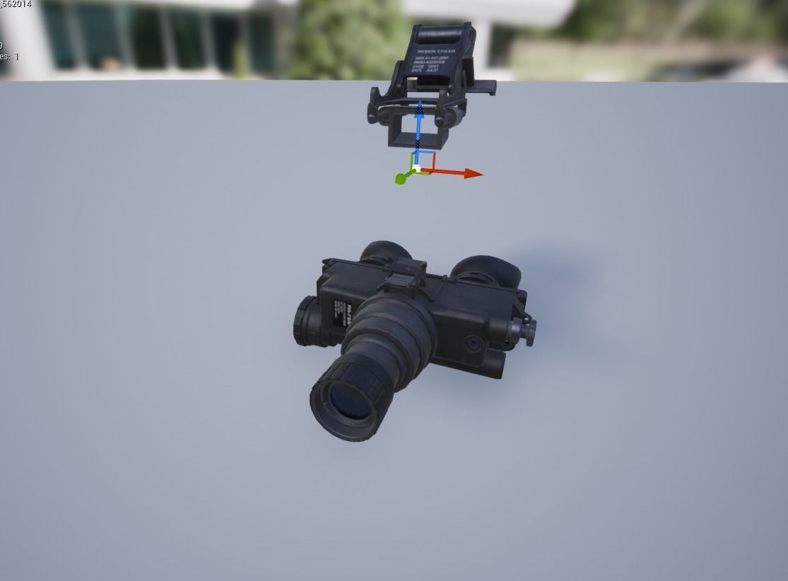 PSV 7 night vision goggles Low-poly 3D model_17