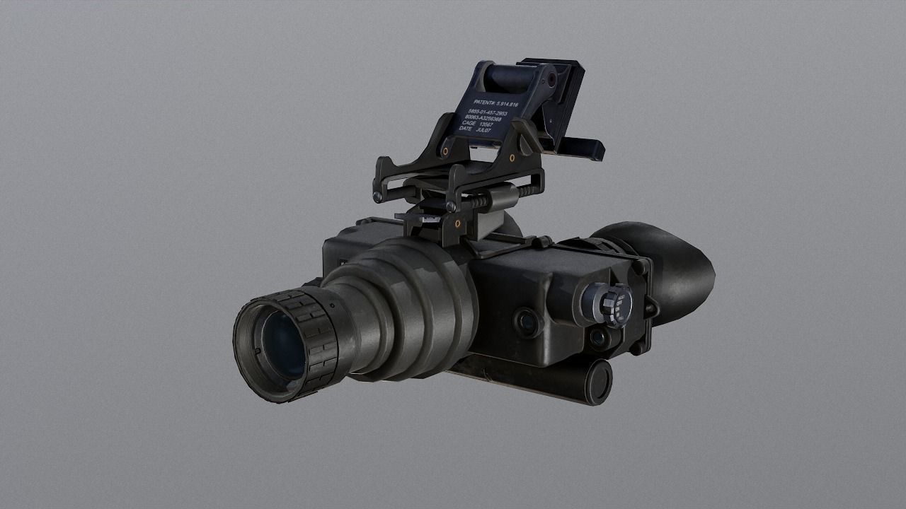 PSV 7 night vision goggles Low-poly 3D model_11