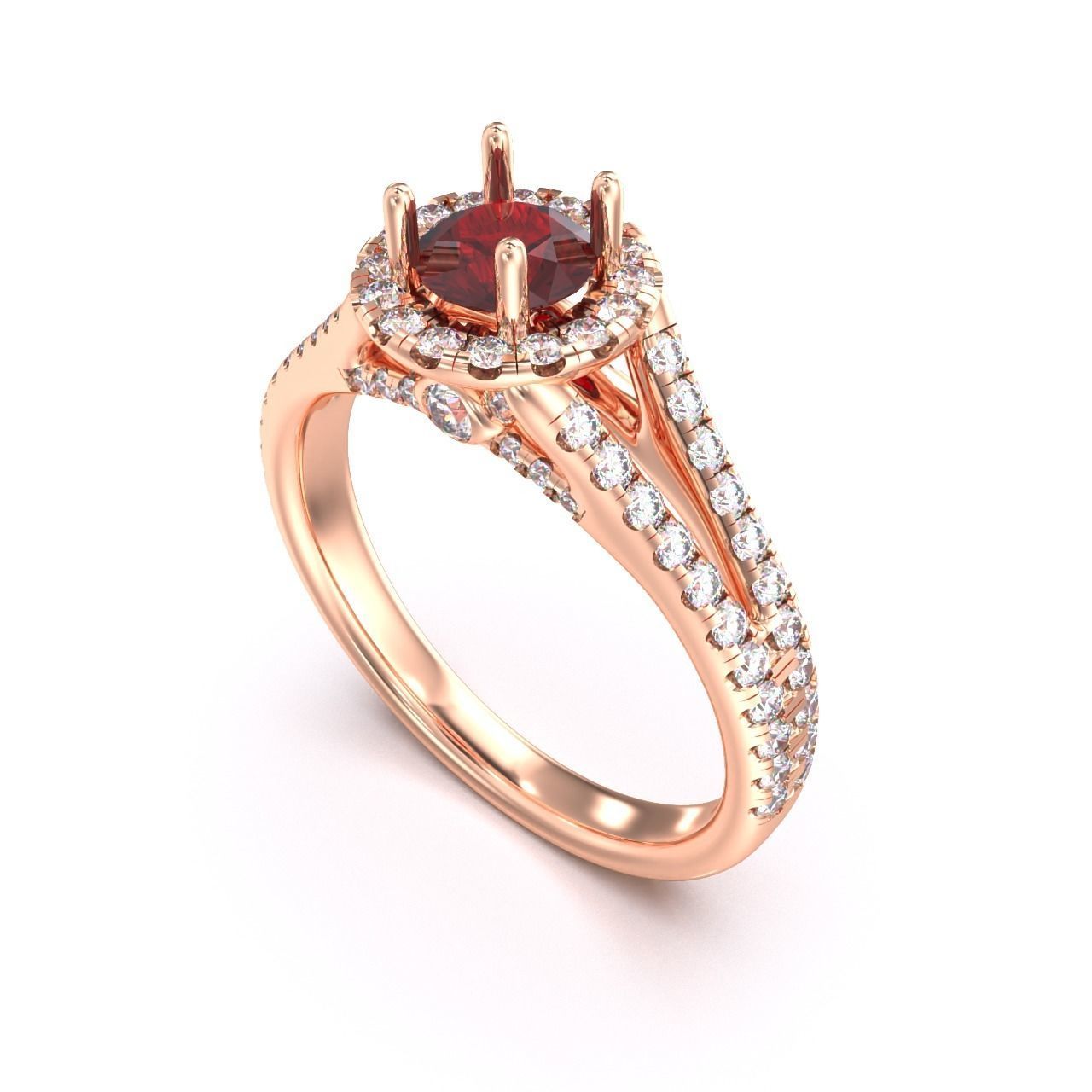 CJC7002 Ladies womans womens diamond ruby emerald Rings 3D print model_6