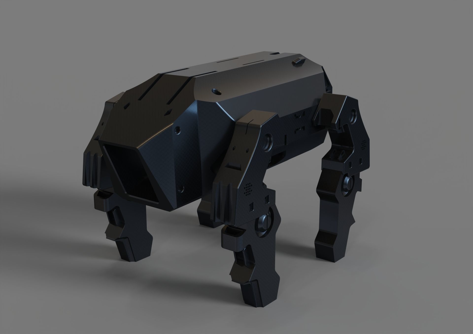 space robotic mech scifi  3D model_1