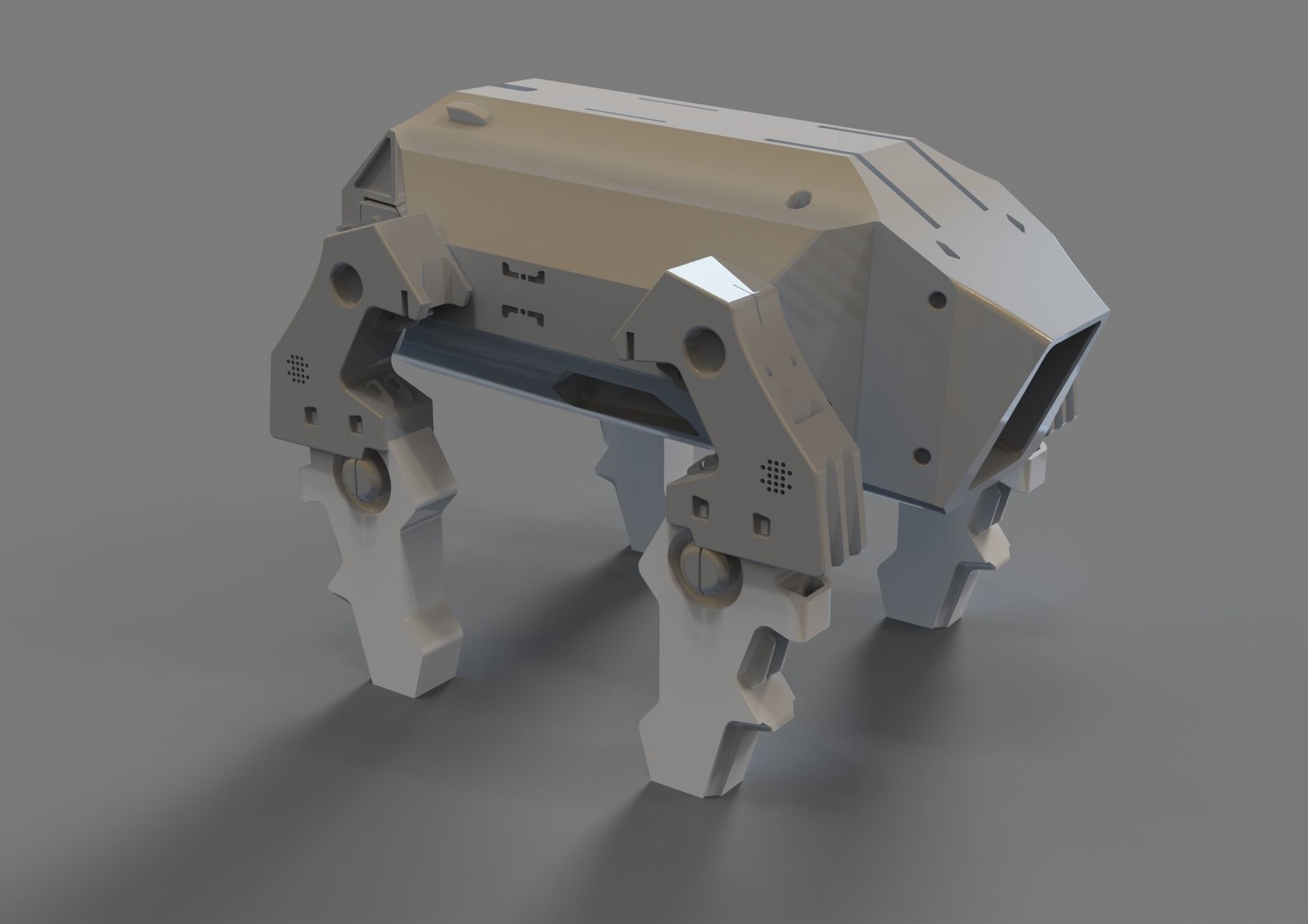 space robotic mech scifi  3D model_2