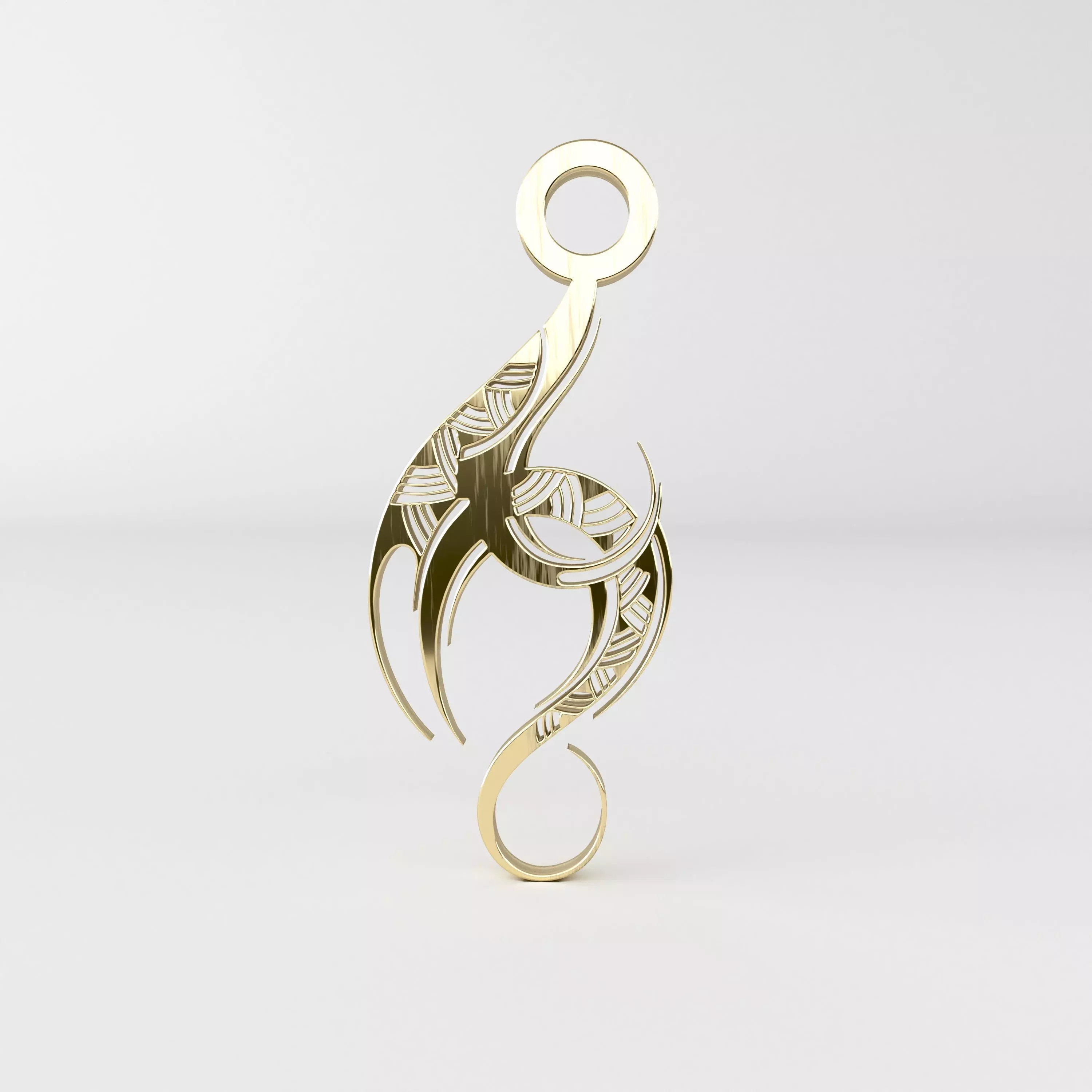 Tribal pendant 01 3D print model