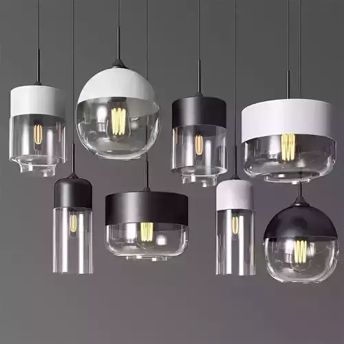 Gzmj modern metal glass lamps