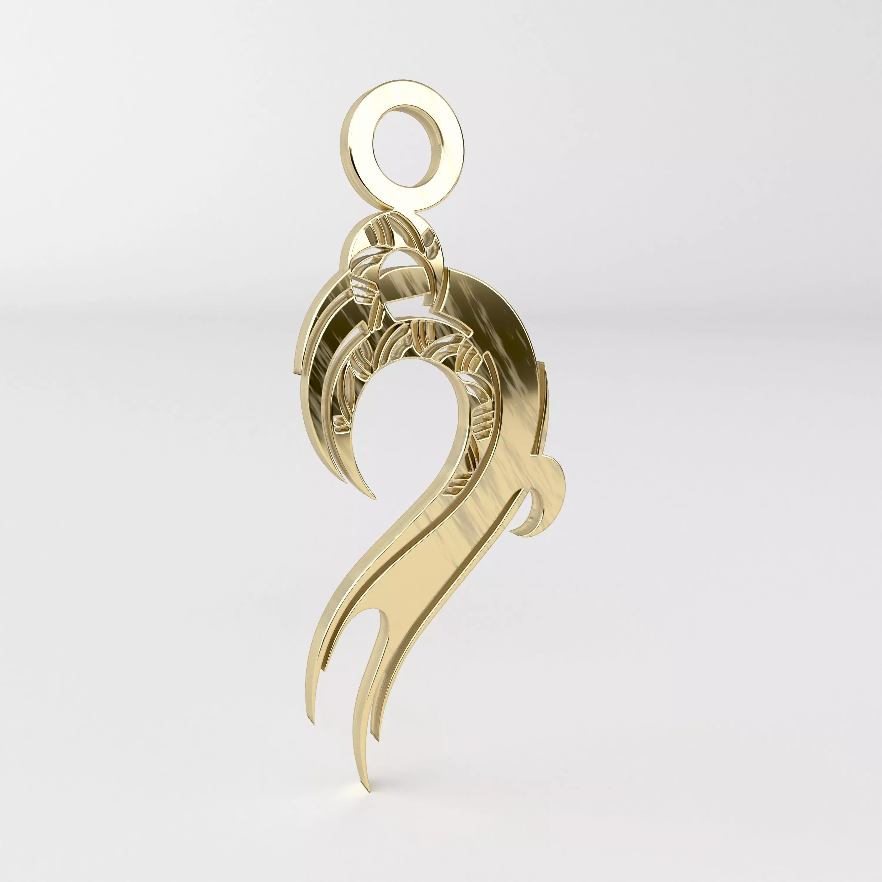 Tribal pendant 02 3D print model