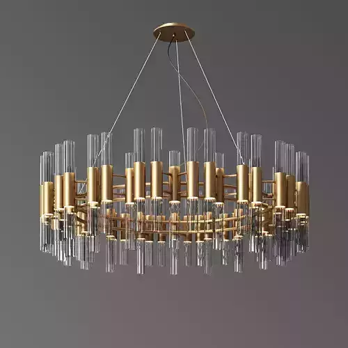 Waterfall Round Suspension Chandelier luxxu