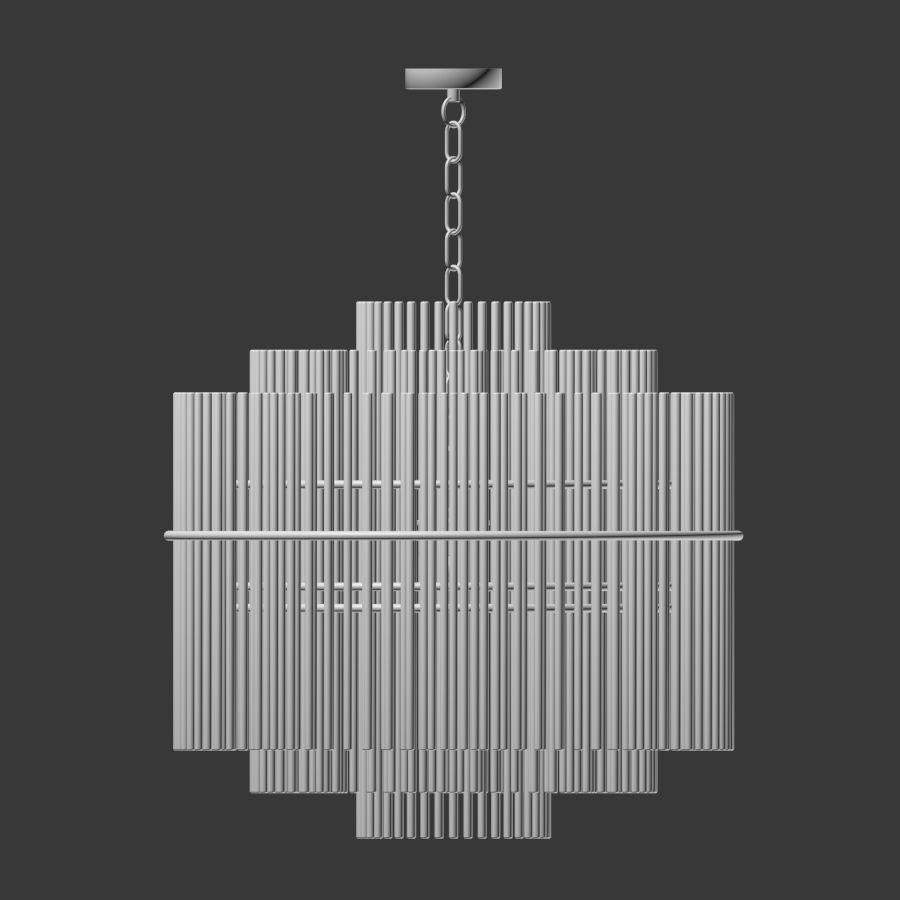 Nocturne Modern Art Chandelier Lampatron 3D model_2
