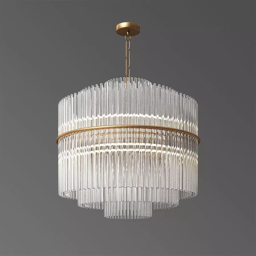 Nocturne Modern Art Chandelier Lampatron 3D model_0