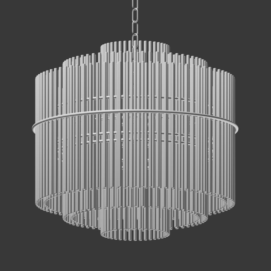 Nocturne Modern Art Chandelier Lampatron 3D model_3