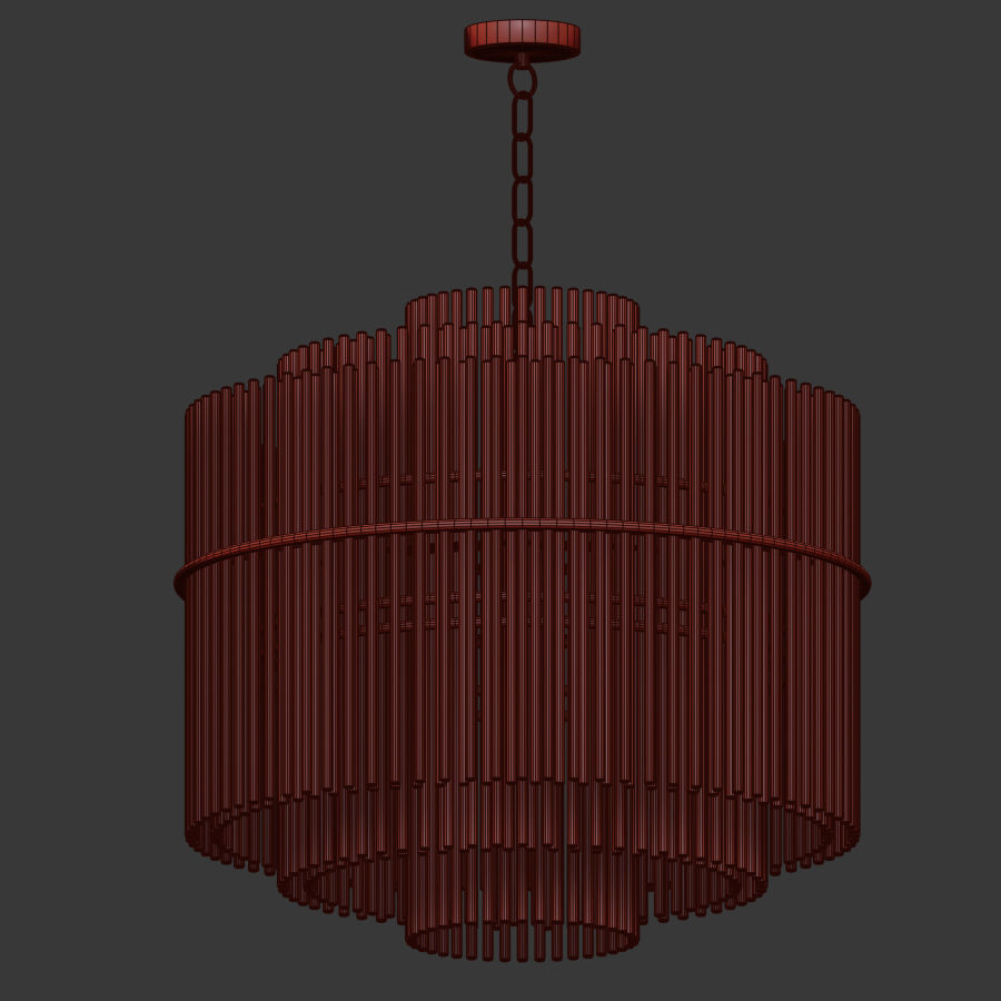 Nocturne Modern Art Chandelier Lampatron 3D model_4