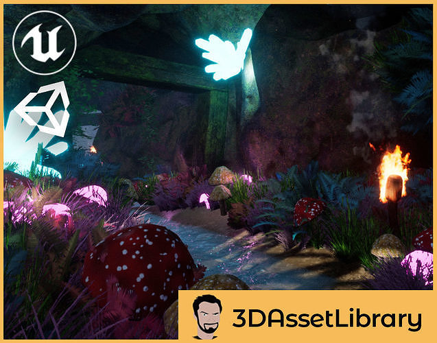 Cave Vol 1 For Unreal And Unity Low-poly 3D model